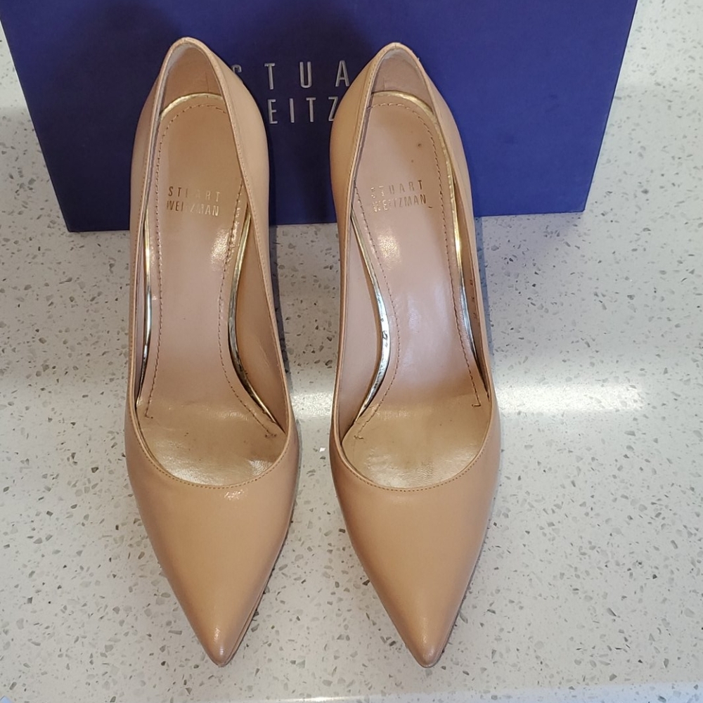 Stuart Weitzman Goatskin Pointy Toe Pump - image 2